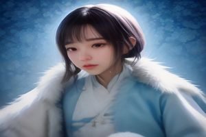 仙气战袍风穿搭——飘逸薄纱层叠长裙配金属感配饰，女性站在光线充足的落地窗前，仙气与锋芒并存，完美体现裙子下面是野兽的仙侠美学