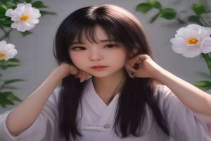 极简锋芒风穿搭——纯白直筒裙配极简金属耳环，女性站在极简主义室内空间，眼神犀利，以最少的元素释放最大的野性能量，是裙子下面是野兽简约版的极致表达